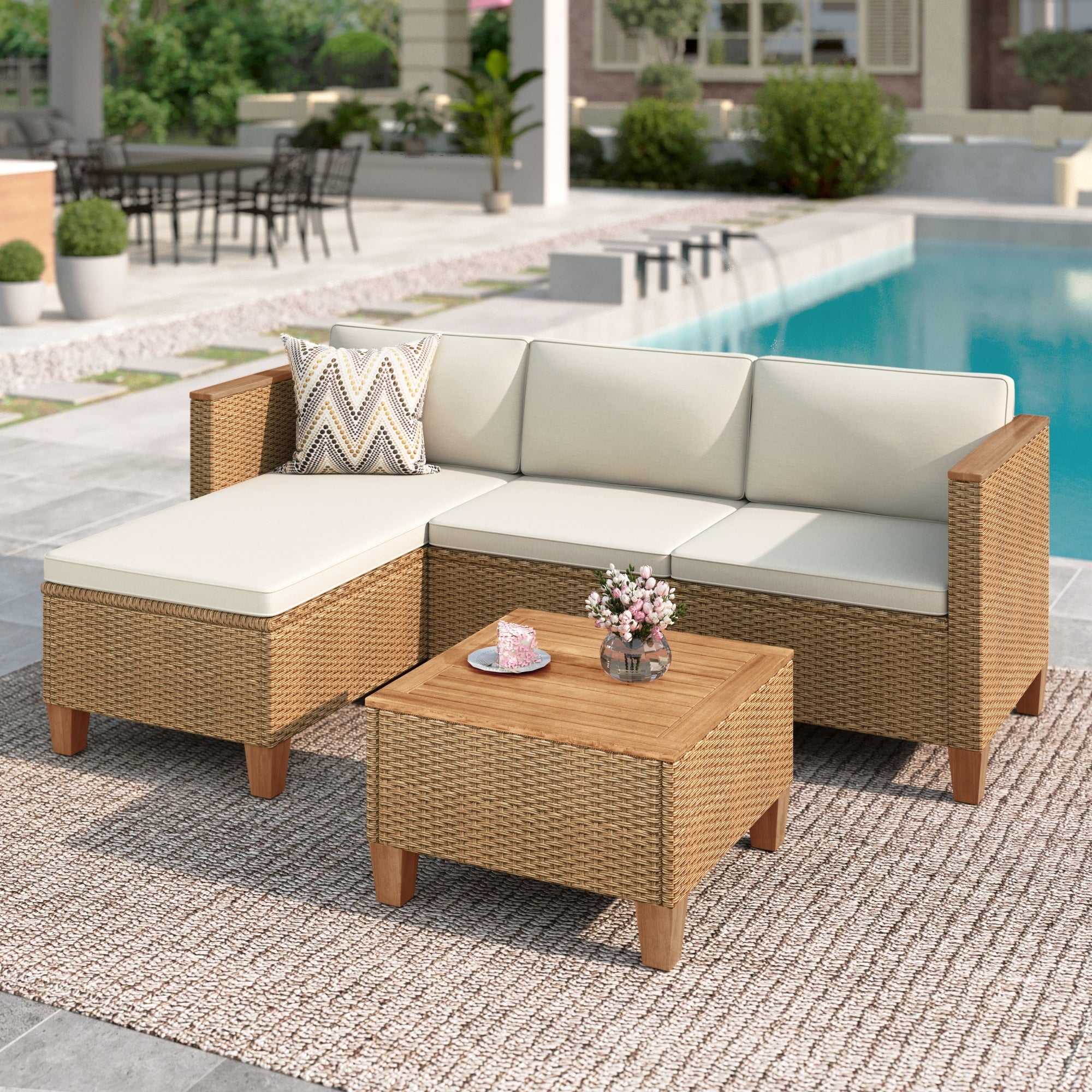 Patio Essentials For Budget Backyard Makeover cover photo collage