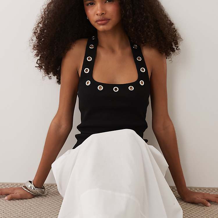 sachin and babi light blue dress ASOS DESIGN textured bandeau sarong maxi dress in cream – On Sale Now with  Up to 26% Off main image 1
