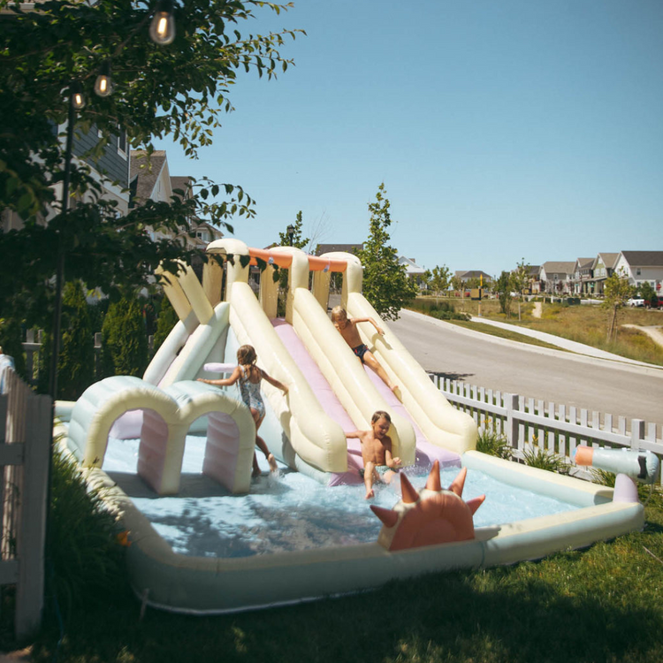 My dream kids outdoor play haven! cover photo collage