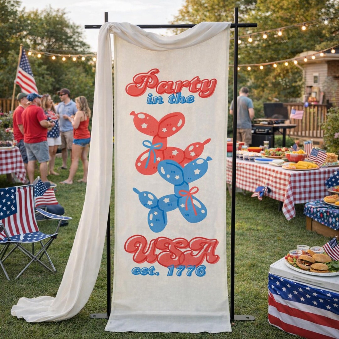 Fourth of July Backyard Party Inspiration cover photo collage