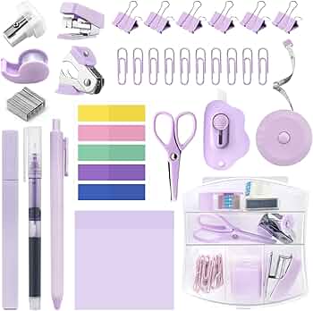 Purple Stationary Collection cover photo collage