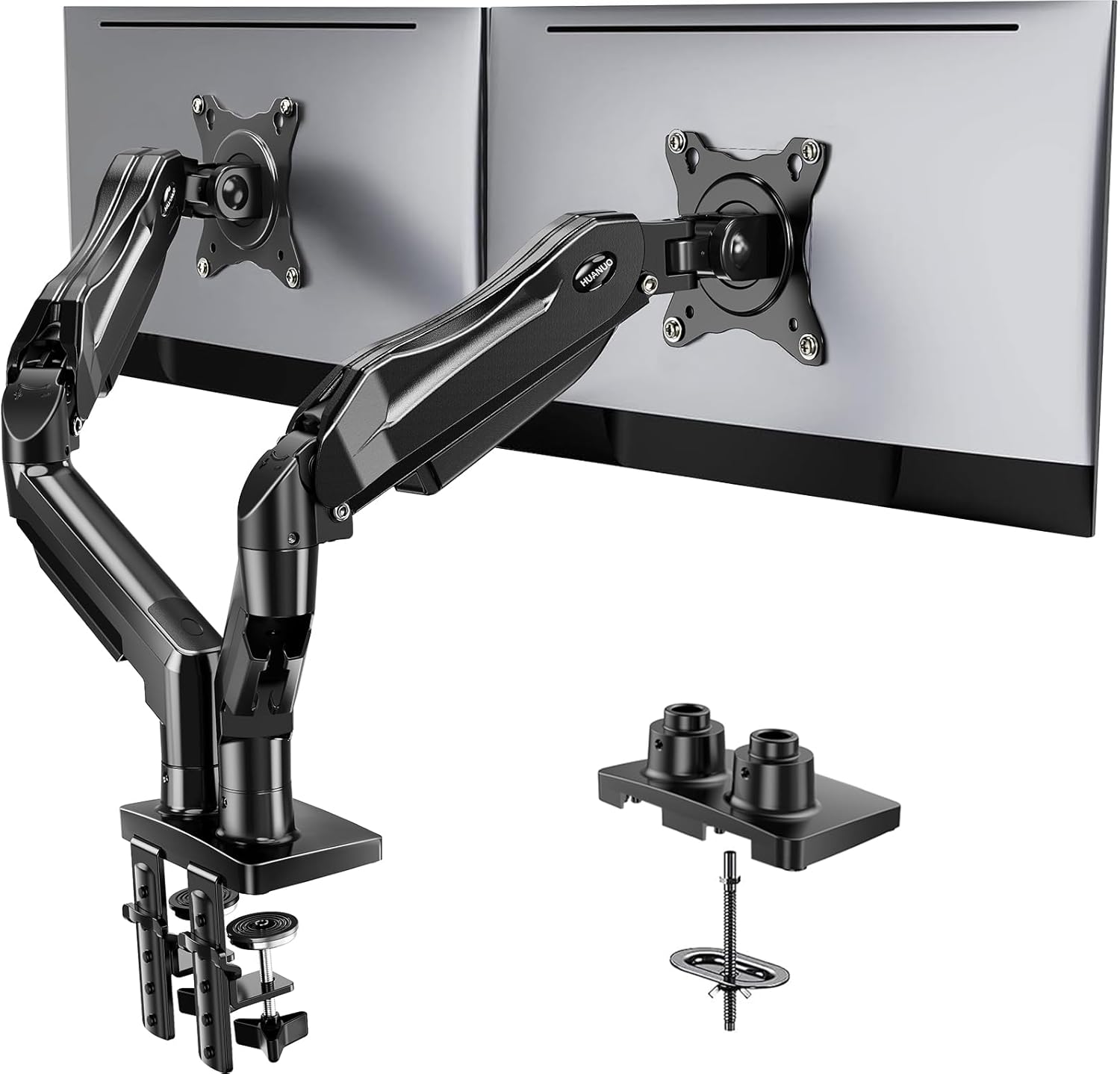 How to Fix Your Messy Dual Monitor Setup: The No-Clutter Blueprint cover photo collage