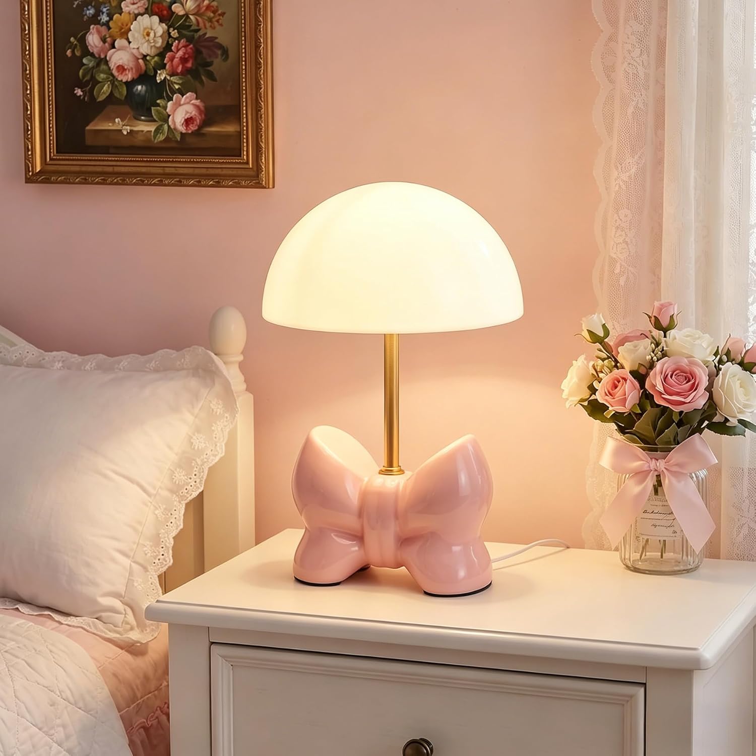 🎀Pink bow baby girl theme🎀 cover photo collage