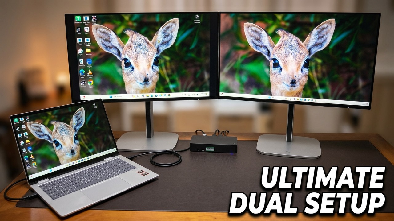 How to Set Up a Dual Monitor Workspace cover photo collage