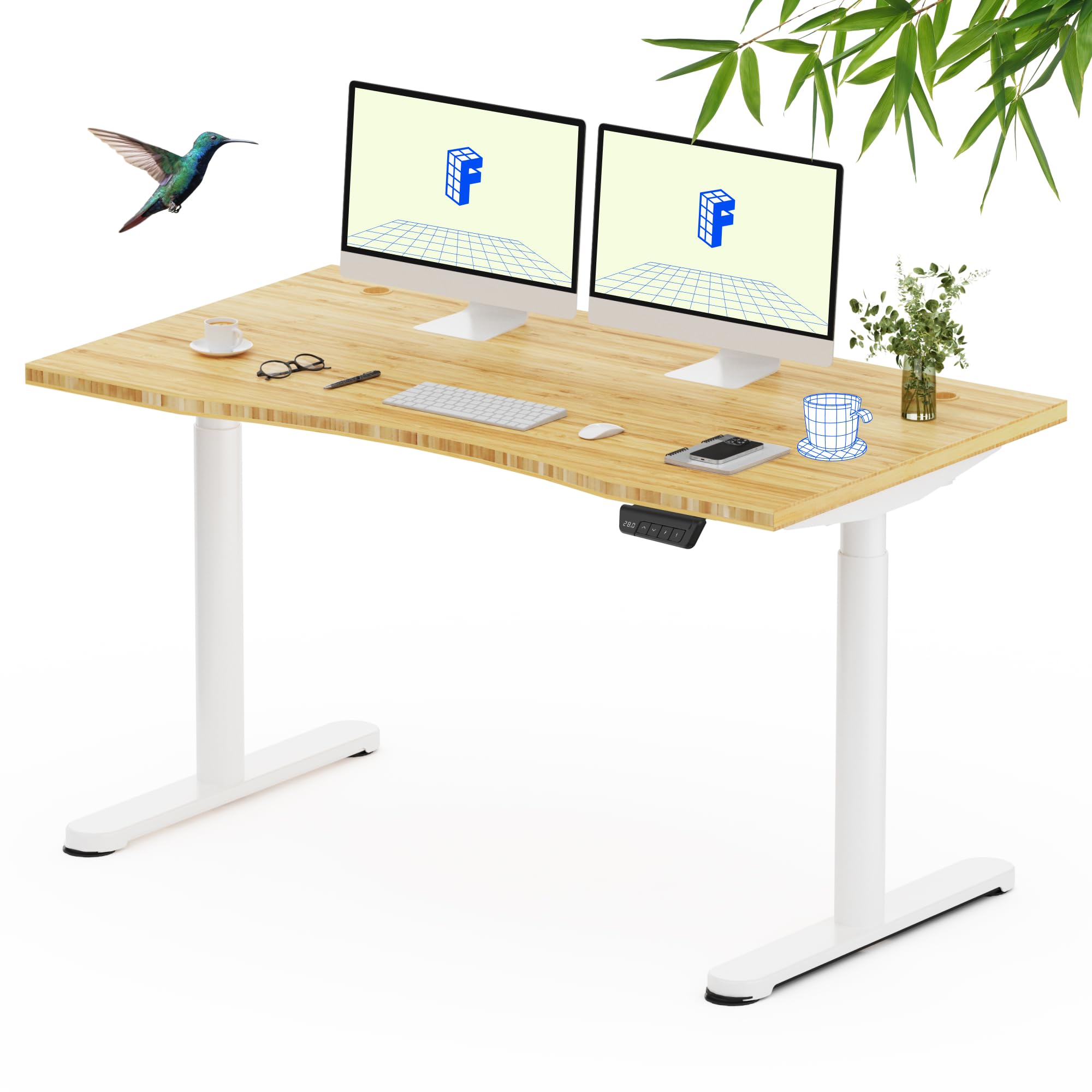 The Japandi Workspace: Curating a Minimalist, High-Performance Desk Setup cover photo collage