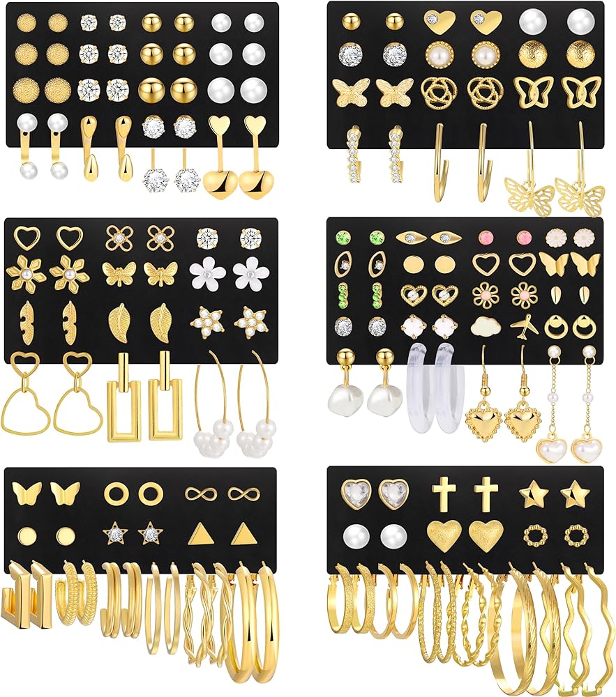 Top 10 Stud Hoop Earring Sets Women Wear Every Day cover photo collage