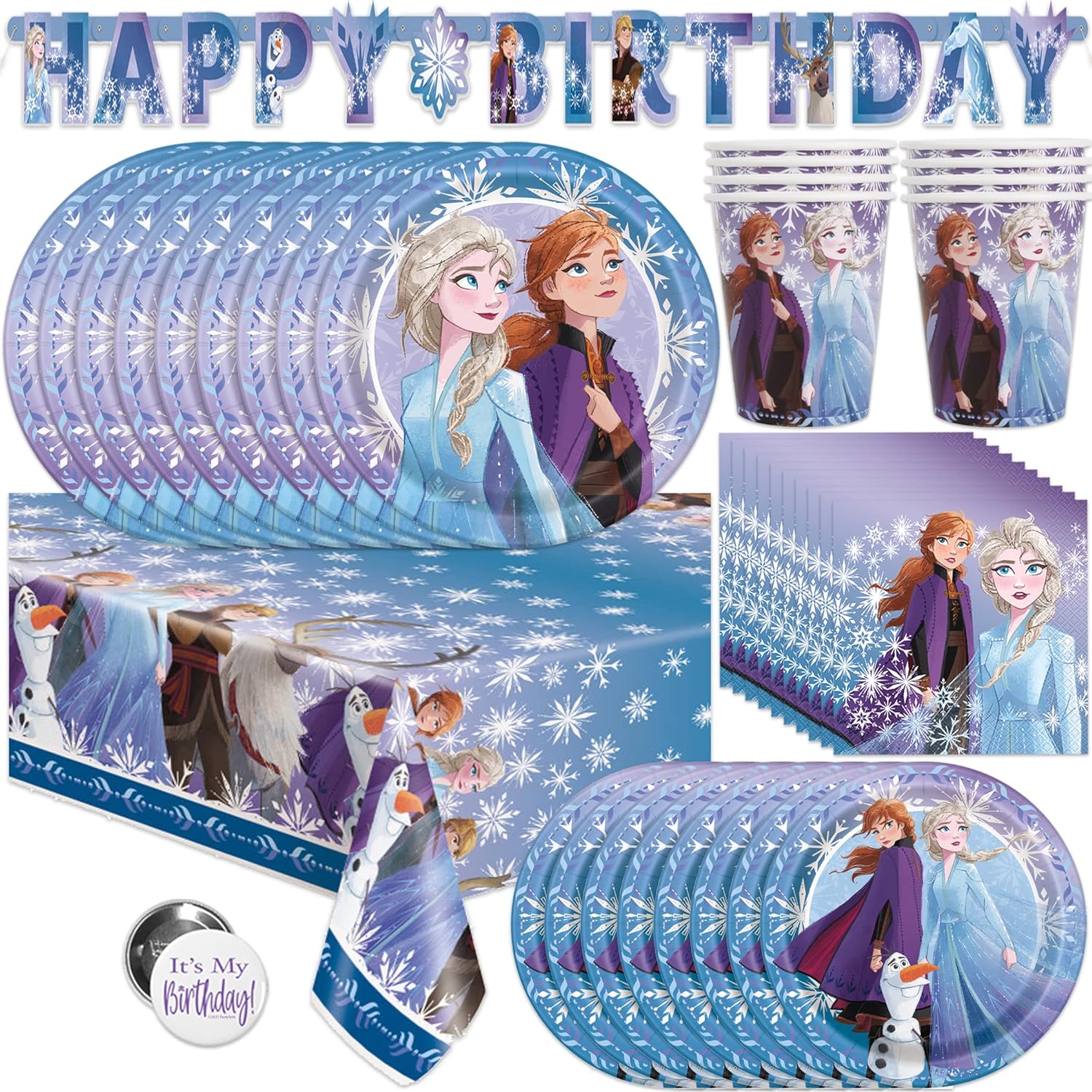 Frozen Themed Birthday Party cover photo collage