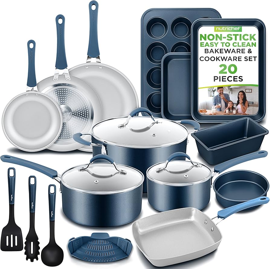 Top 10 Nonstick Pots and Pans Sets cover photo collage
