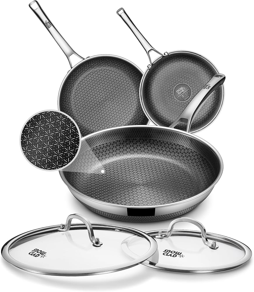 Top 10 Nonstick Frying Pan Sets with Lids cover photo collage