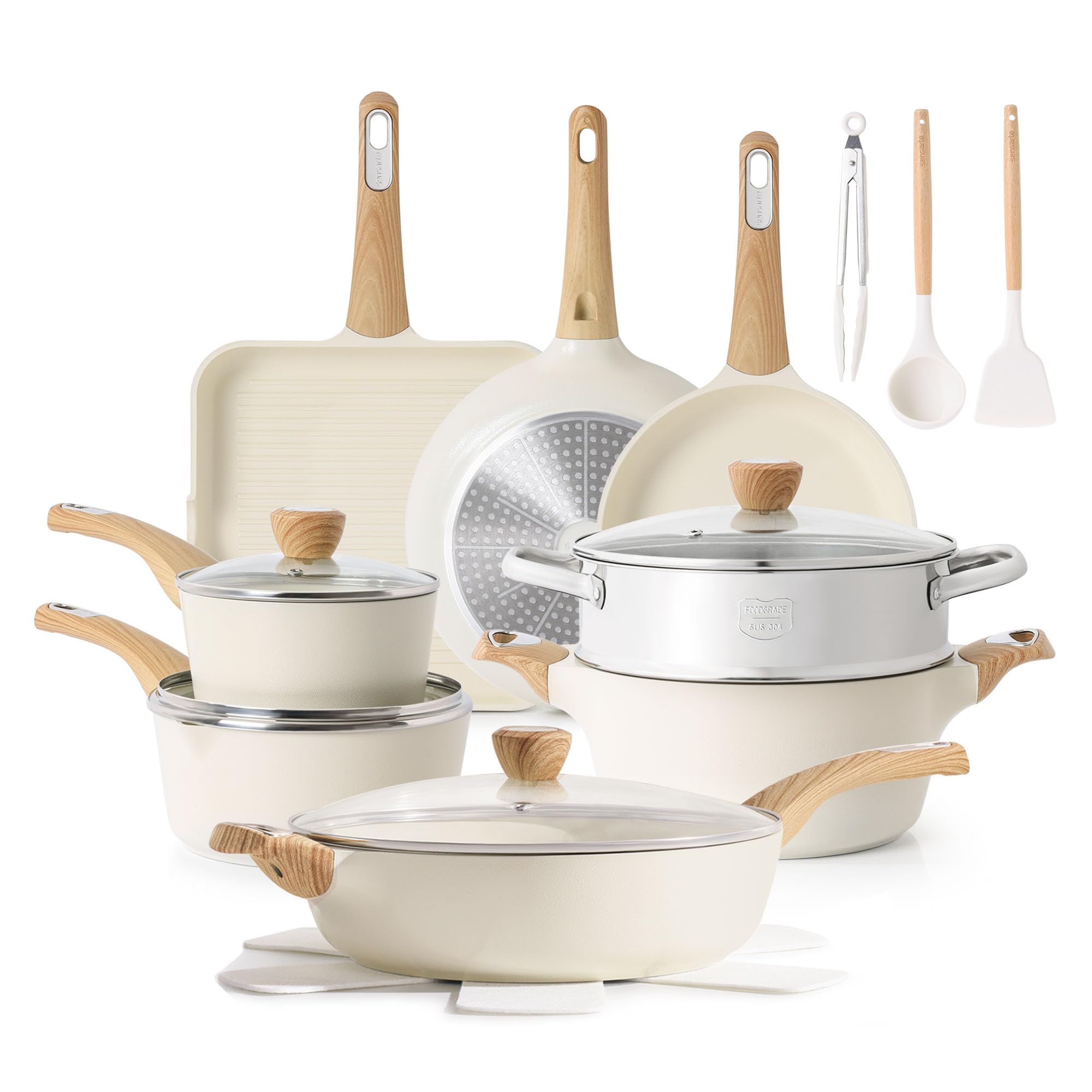 Best Ceramic Nonstick Pots and Pans Sets cover photo collage