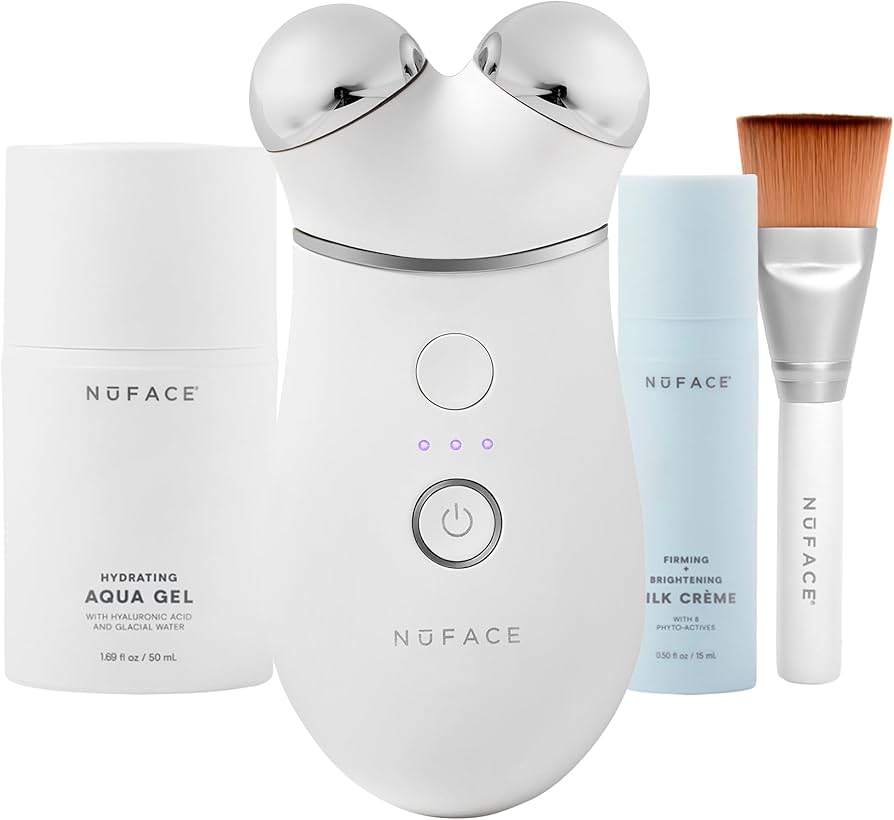 GLOW UP and GET YOUNGER skincare products cover photo collage