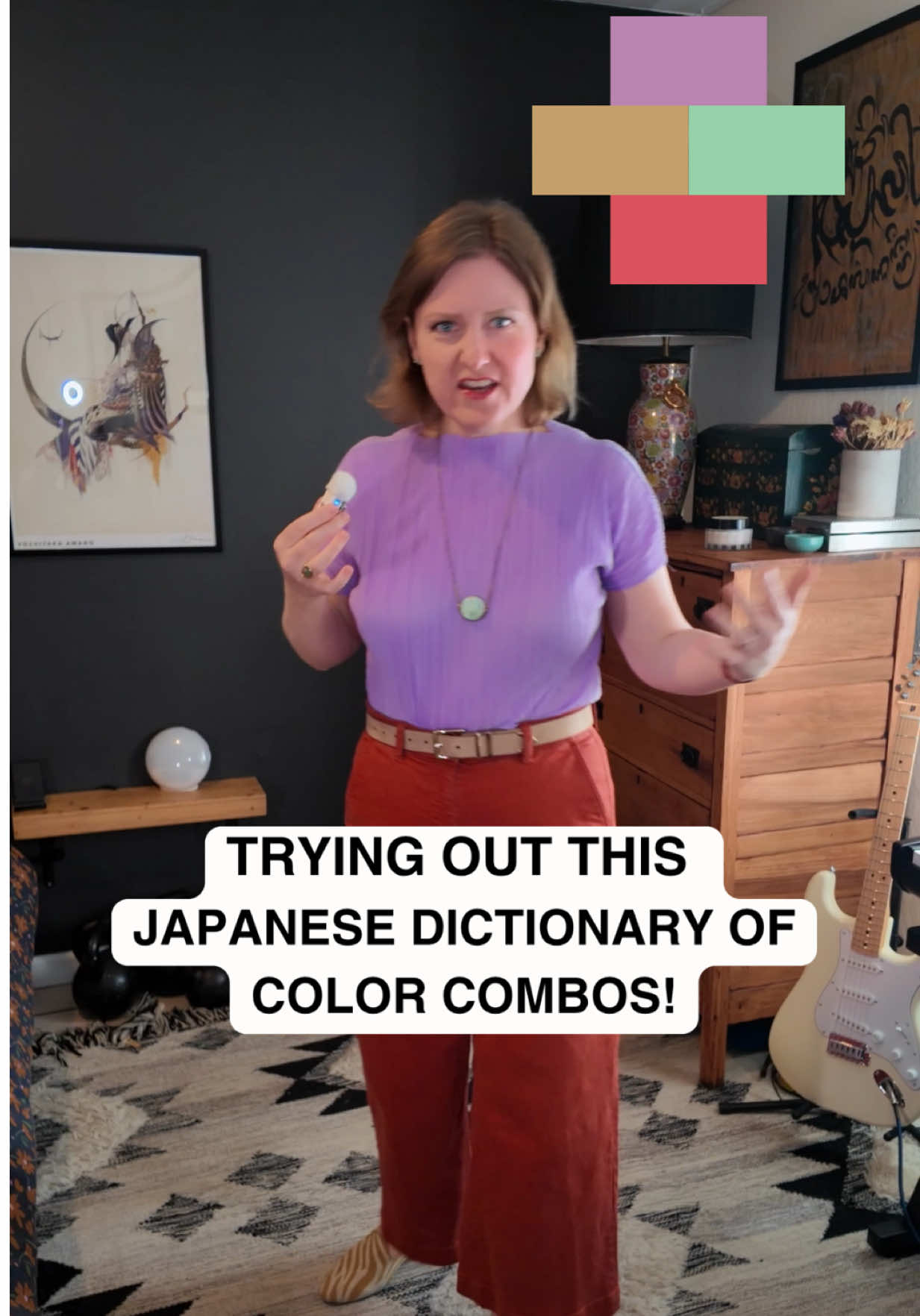 Lilac, Maple, Cobalt Green & Eugenia Red — Here's What A Japanese Color Dictionary Made Me Wear cover photo collage
