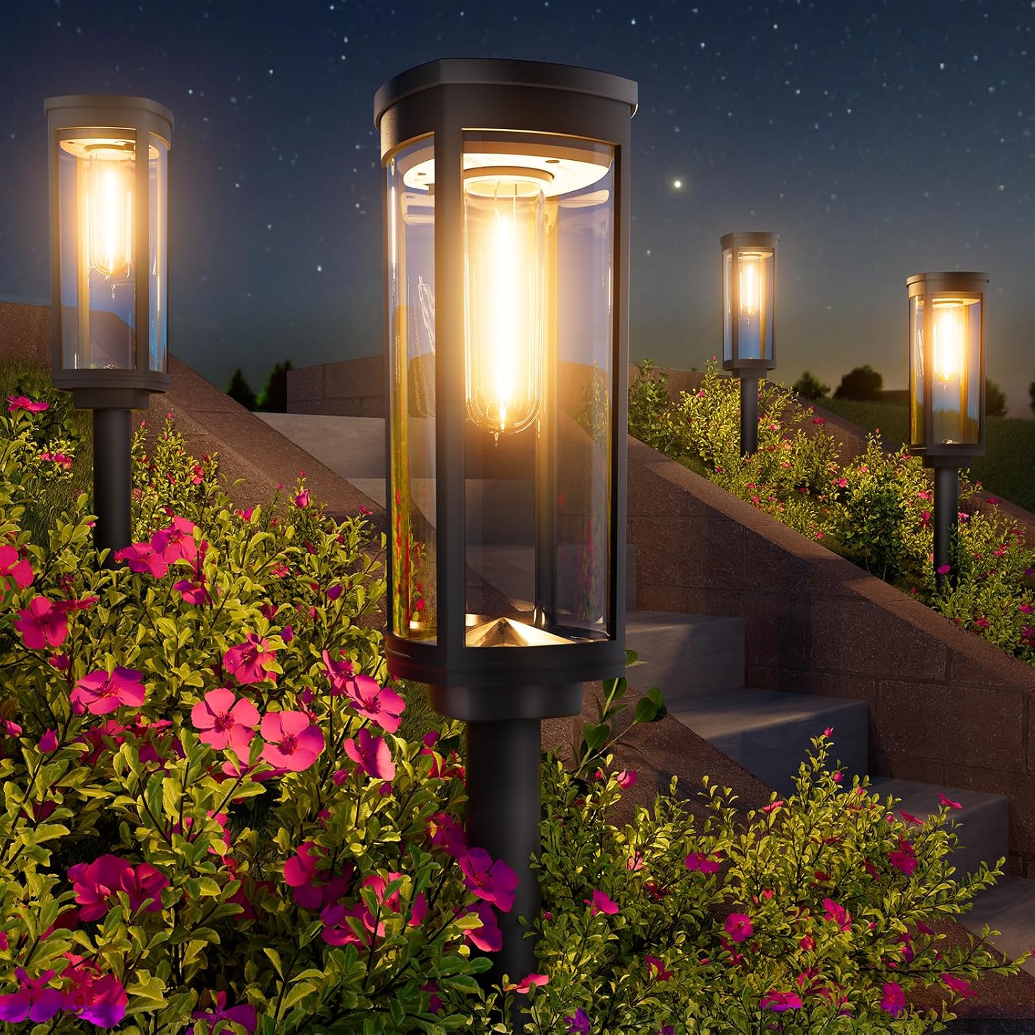 Outdoor Lighting cover photo collage