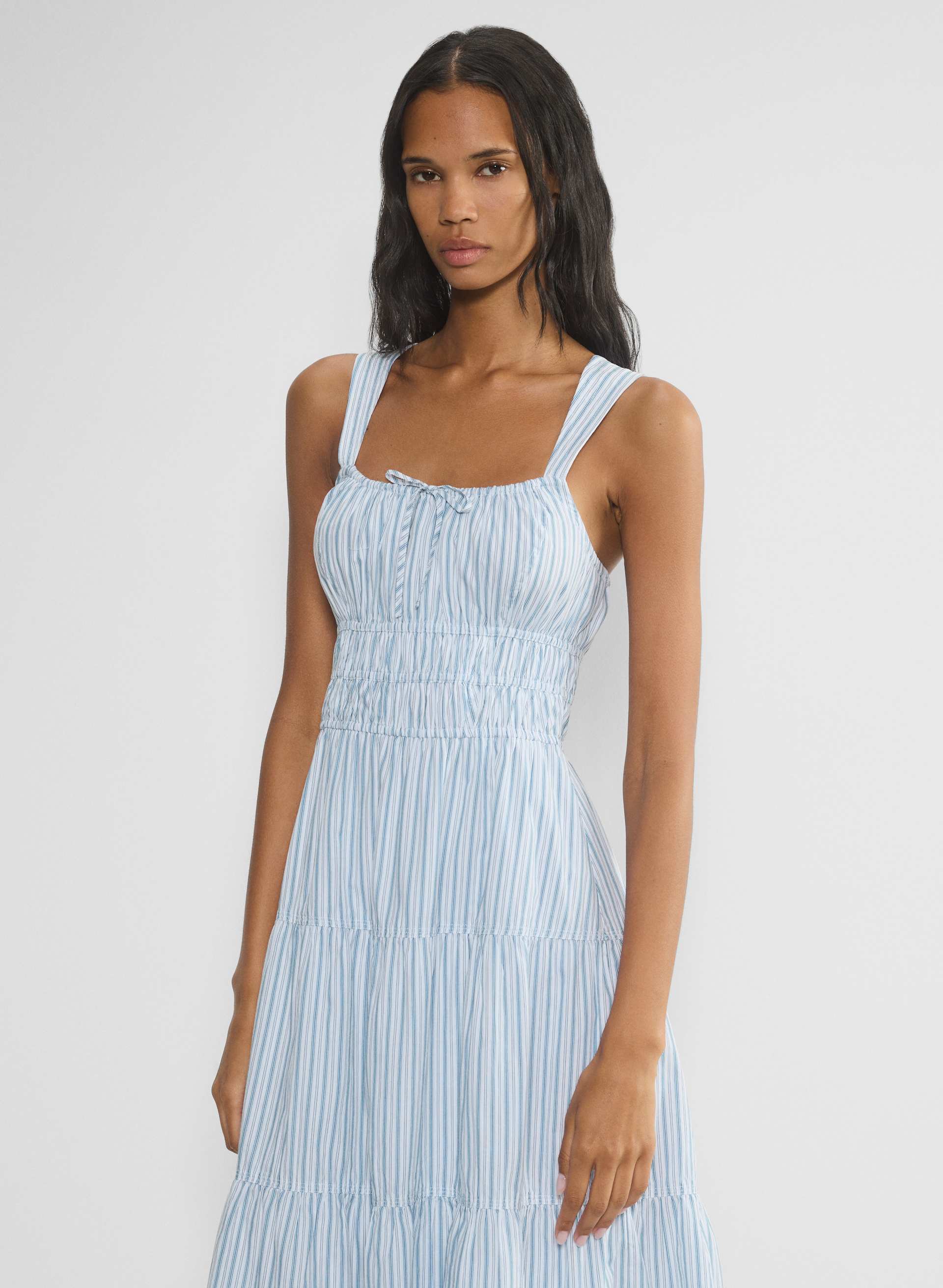 afends dress Hemp Maxi Dress - Women's Sustainable Style Summer Dress | AFENDS Women's Tully - Seersucker Maxi Dress