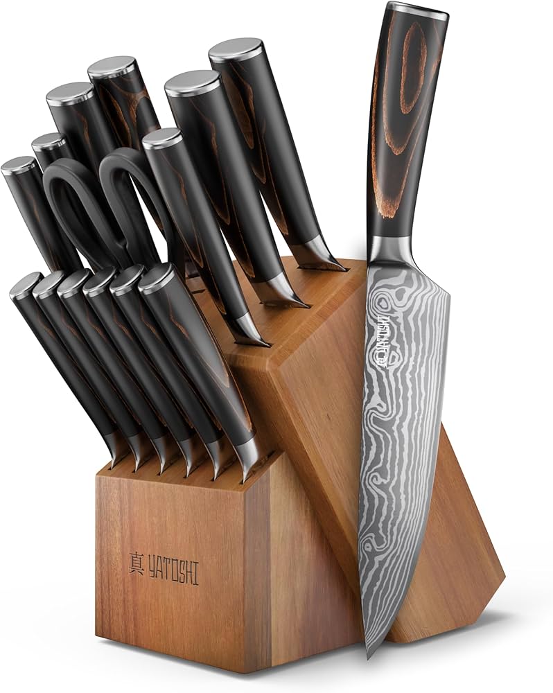 Top 10 Kitchen Knife Sets with Block cover photo collage