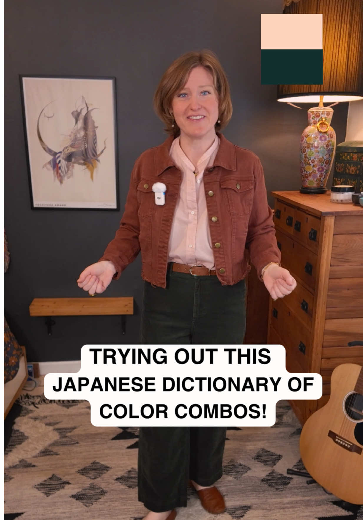 Seashell Pink & Deep Slate Green — Here's What A Japanese Color Dictionary Made Me Wear cover photo collage