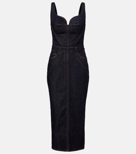 Denim bustier dress