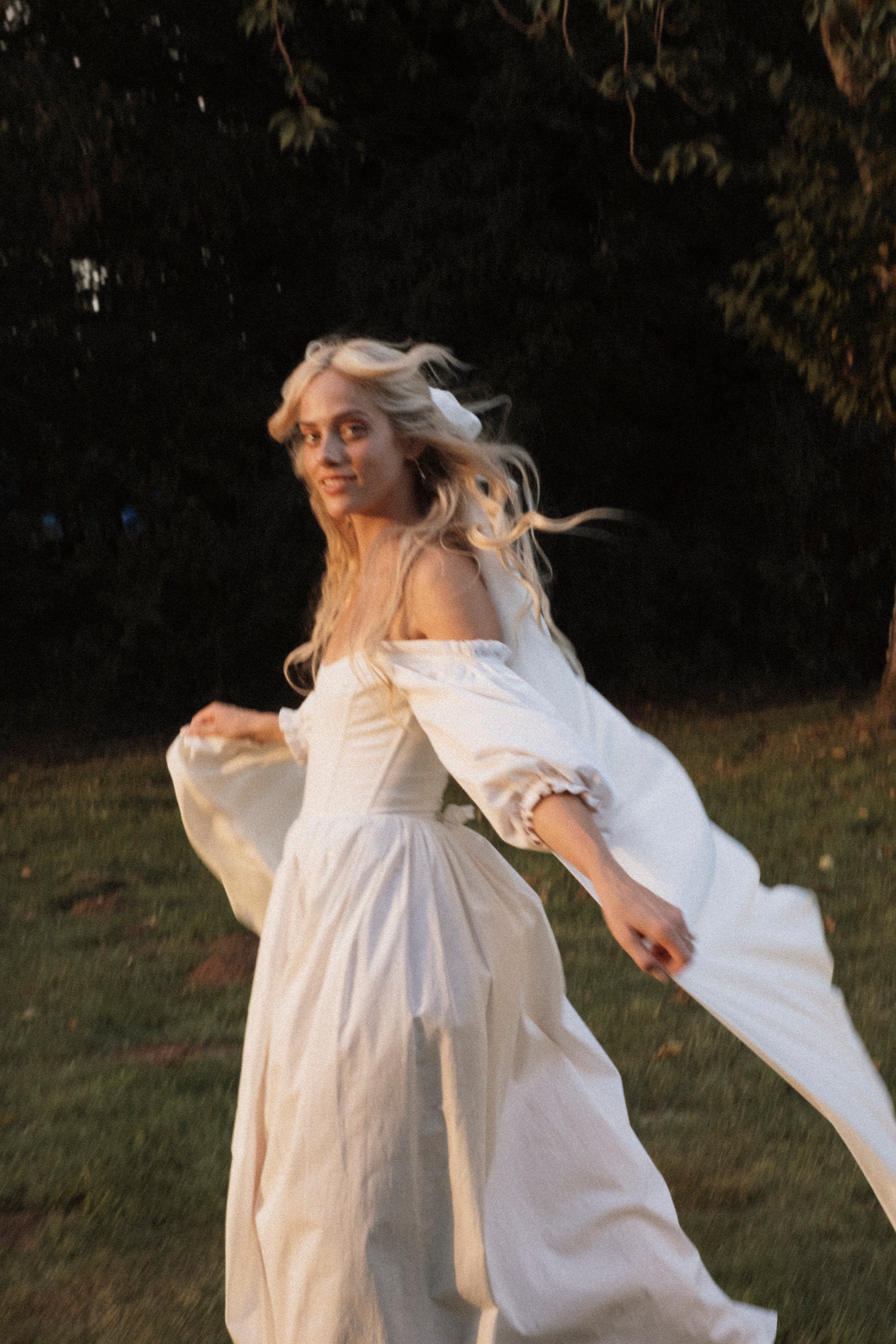 cotton everyday dress Modest Nova Midi in Nightfall Size:Wide 8.5 garden parties Slate Blue Chiffon Floral Maxi Dress