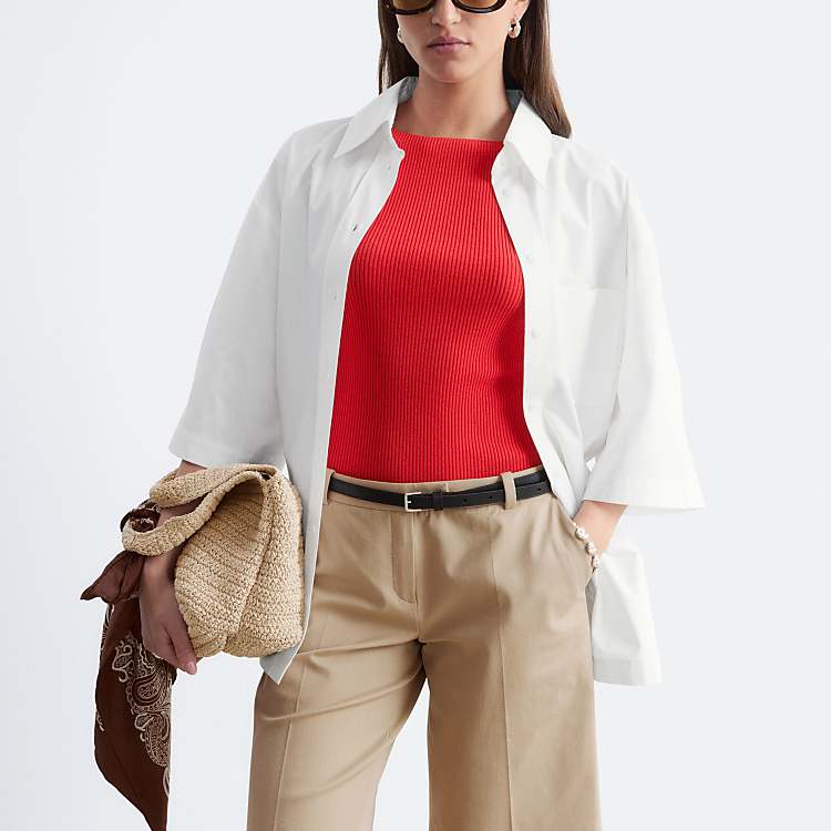 & Other Stories Tailored Bermuda Shorts in Beige