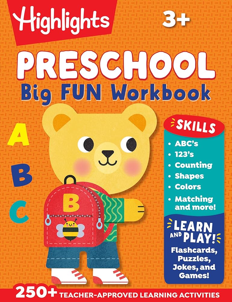 PDF Free - Preschool Big Fun Workbook: 256-Page Preschool Learning Workbook, Practice Math, Writing, Shapes and More with Puzzles and Activities for Preschoolers for at-home enrichment cover photo collage