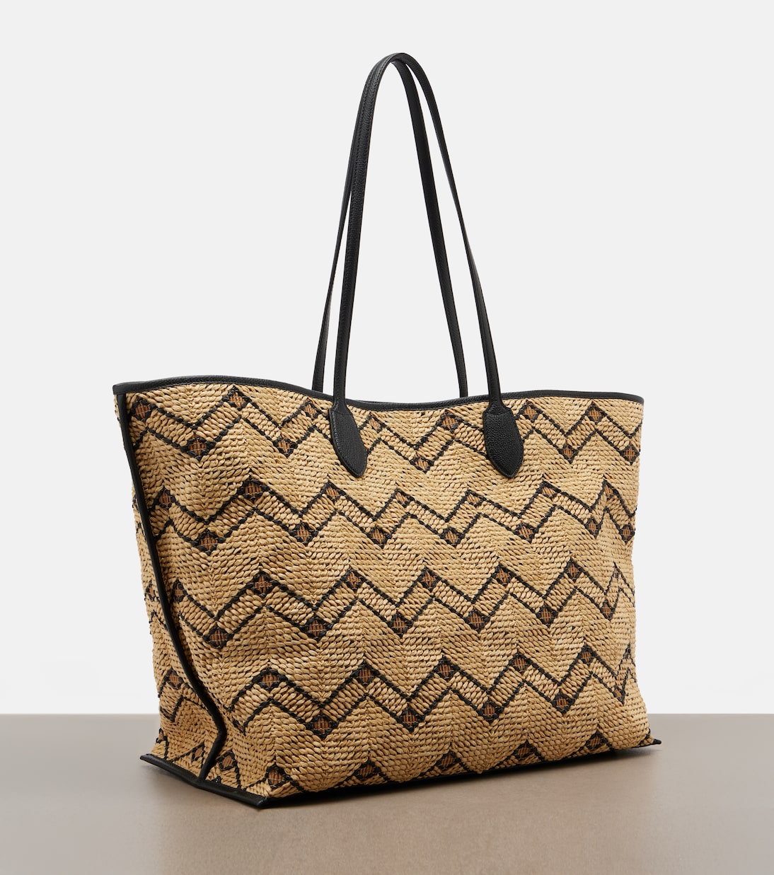 Valentino Garavani VLogo Large Raffia Tote Bag — Shoes