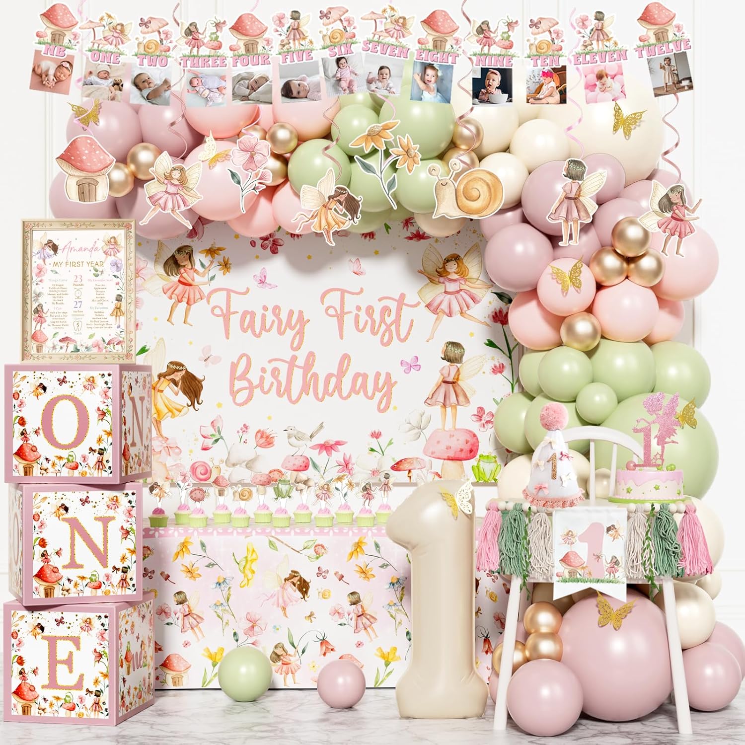 ✨️🧚‍♂️Fairy First Birthday: All Amazon! 🧚‍♀️✨️ cover photo collage