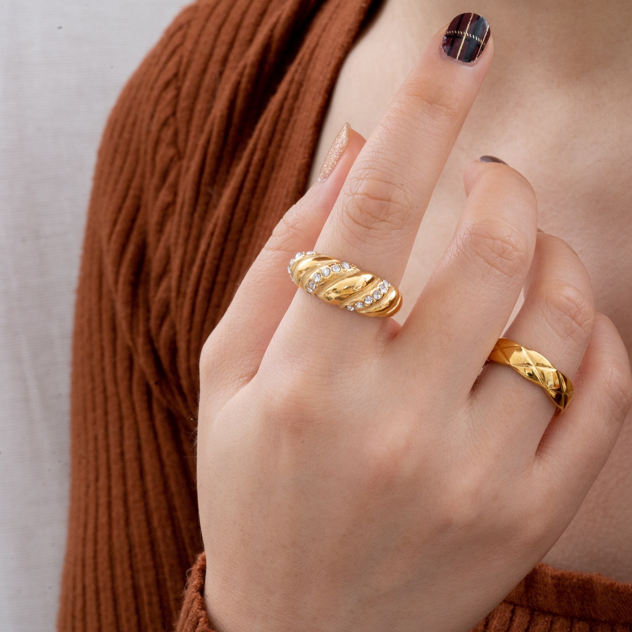 Hand Drip Aesthetic: Everyday Rings & Stackable Staples.💜💍 cover photo collage