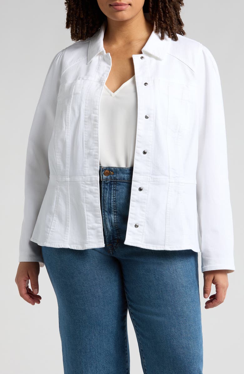 Wit & Wisdom Peplum Denim Jacket