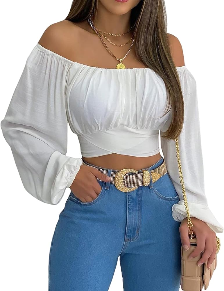 Cute Off Shoulder Tops for Summer cover photo collage