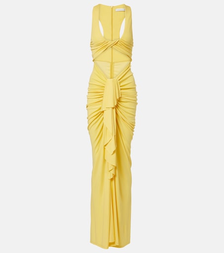 Vivenda cutout gathered gown