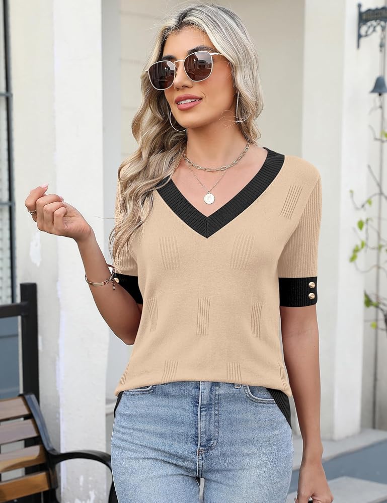Short Sleeve Sweaters for Work and Travel cover photo collage