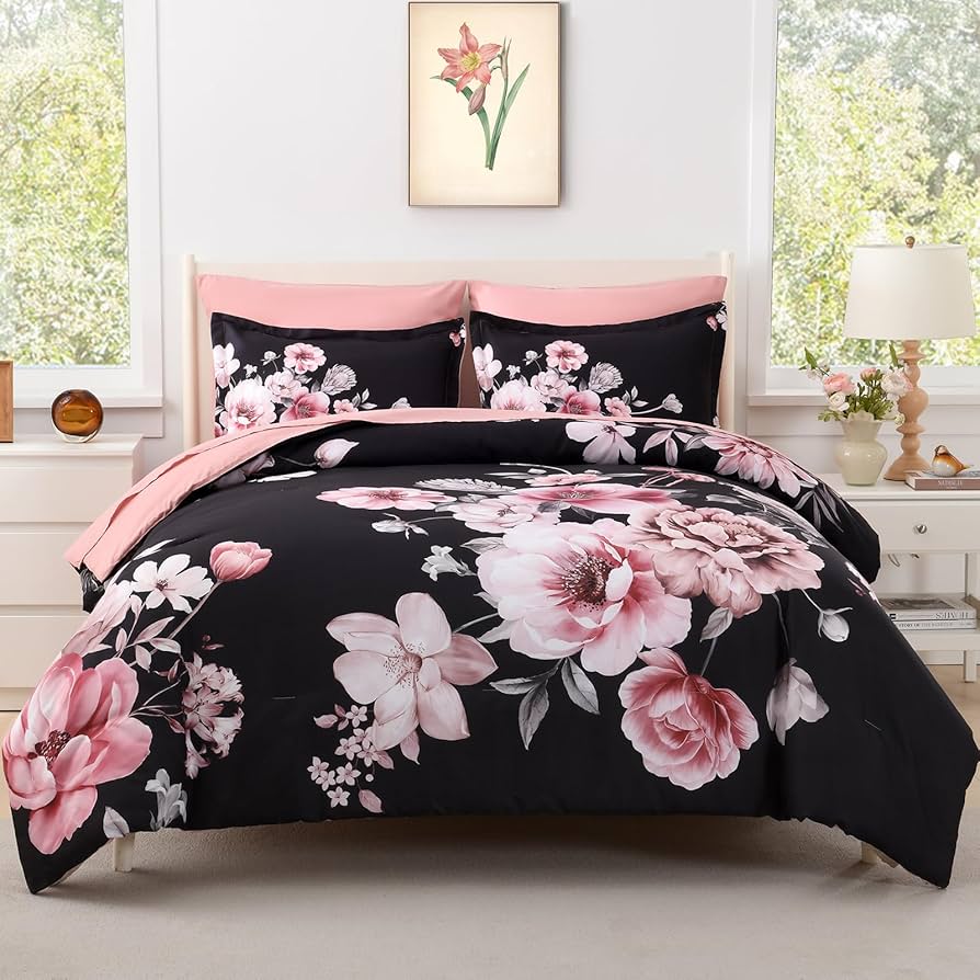 Cozy floral bed in a bag sets cover photo collage