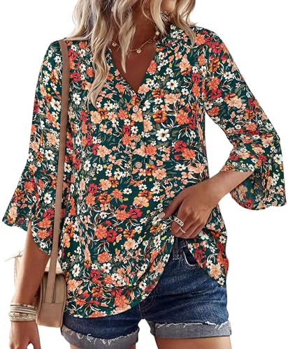 Best 3/4 Sleeve Boho Tops for Work cover photo collage