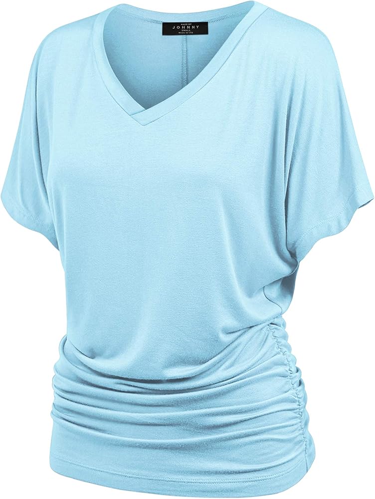 Flattering Dolman V-Neck T-Shirt Tops cover photo collage