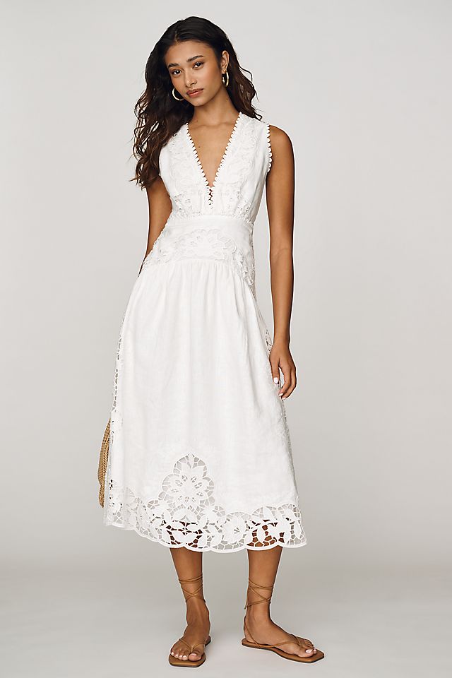 Farm Rio Richilieur Midi Dress