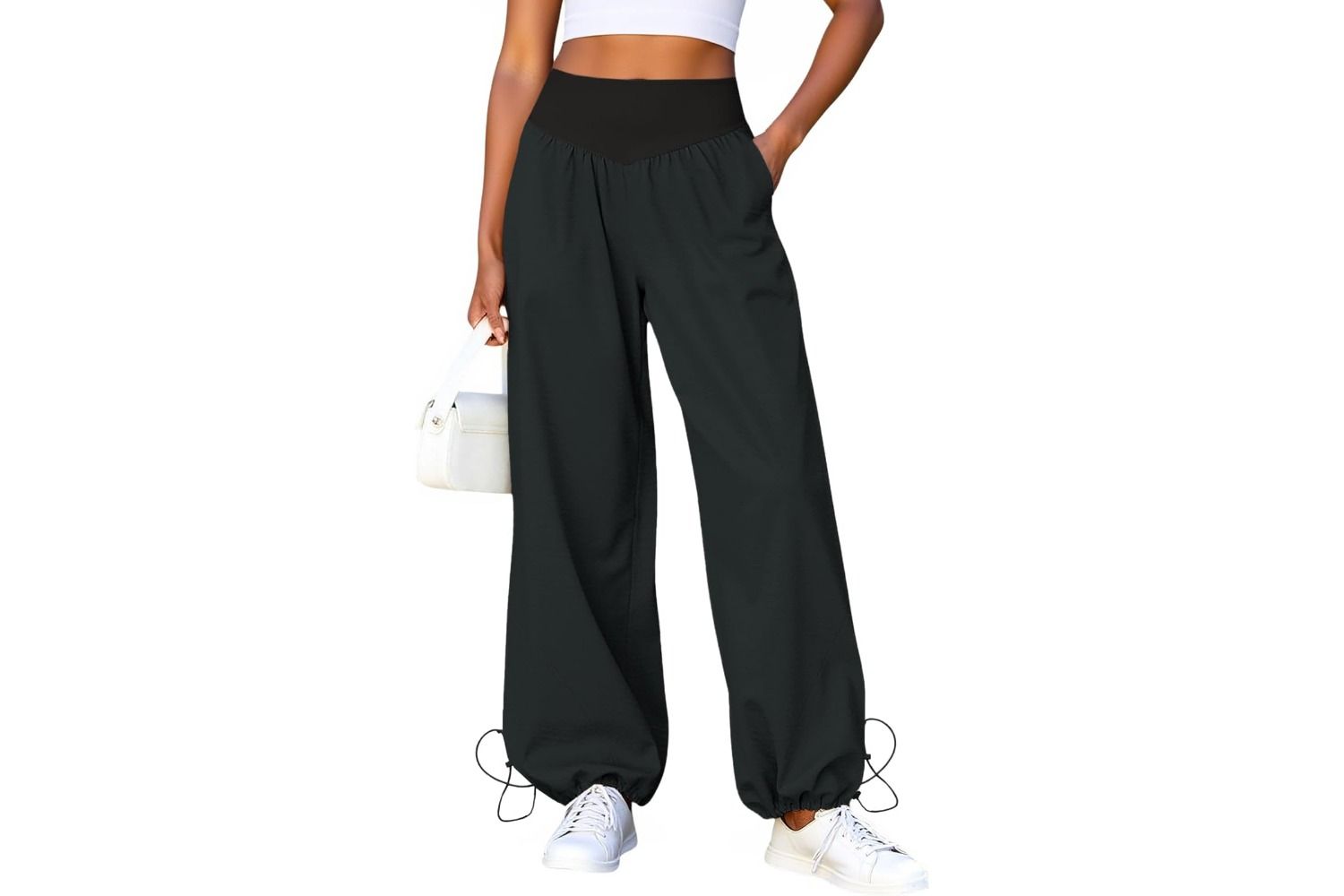 Best Women's Baggy Wide Leg Track Pants cover photo collage