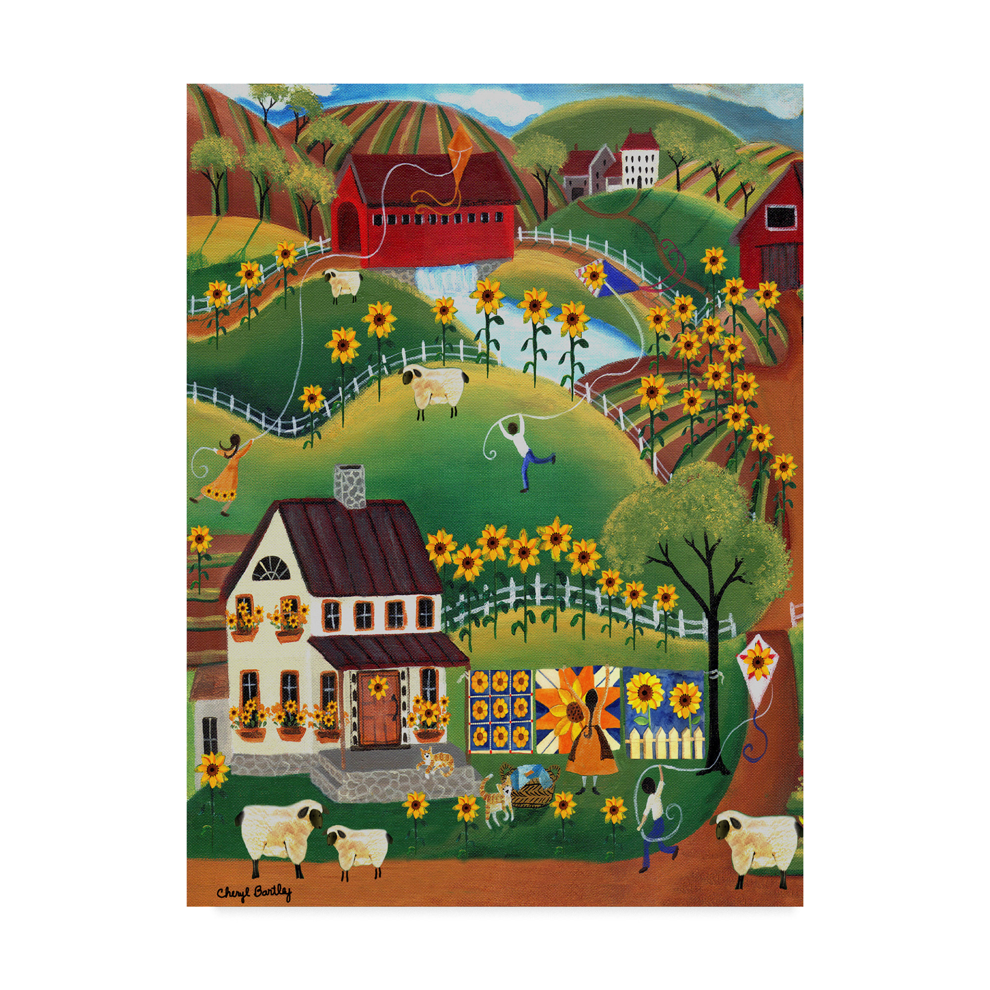 Unique Folk Art Paintings and Wall Decor cover photo collage