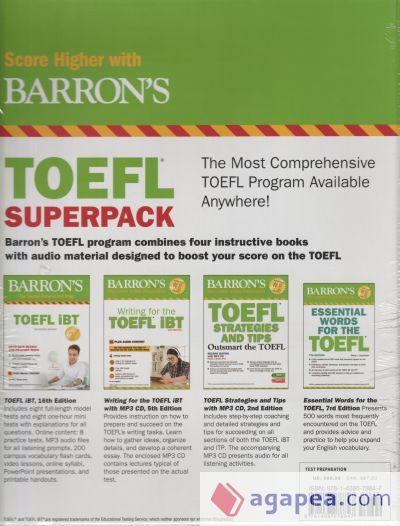 Save & Read - TOEFL iBT Superpack: 4 Books + Practice Tests +