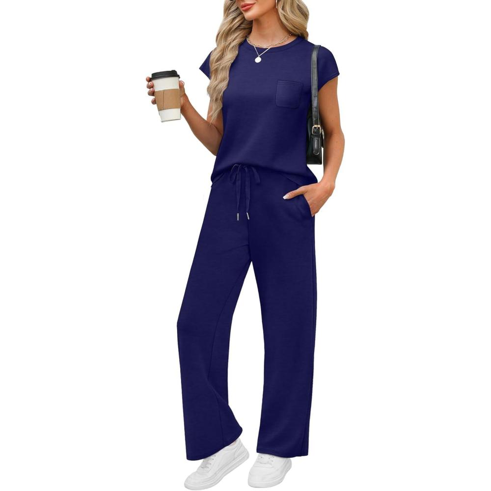 Best Women's Two-Piece Travel Lounge Outfits cover photo collage