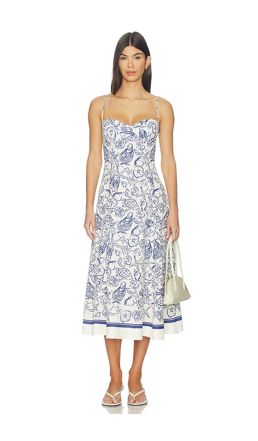 SIMKHAI Analise Bustier Midi Dress