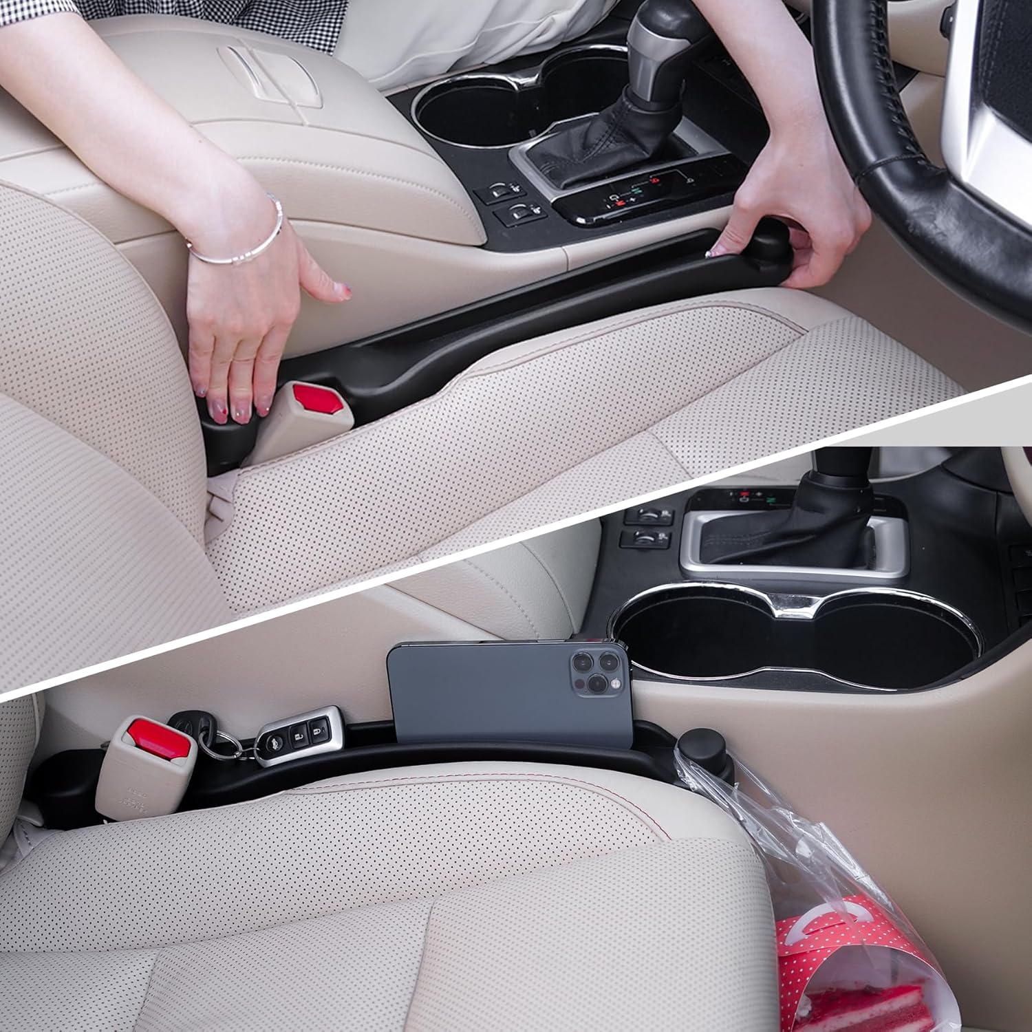 Must-haves for a mom's car cover photo collage