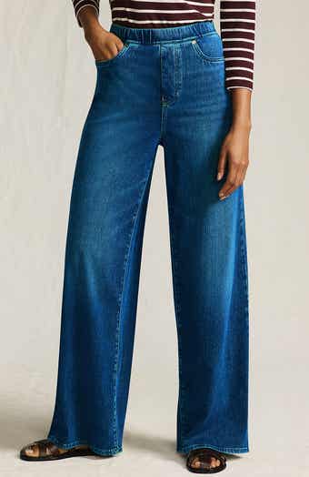 Lands' End Recover Denim High Rise Wide Leg Crop Jeans