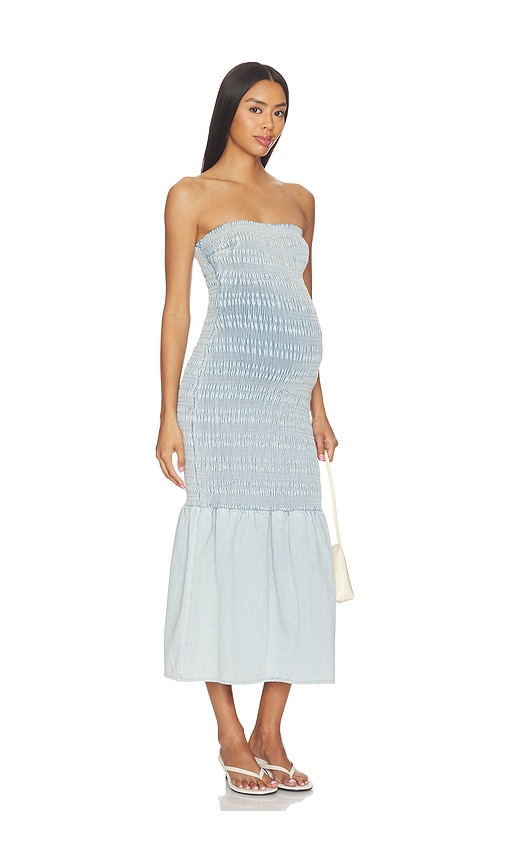 BUMPSUIT Denim Smocked Dress
