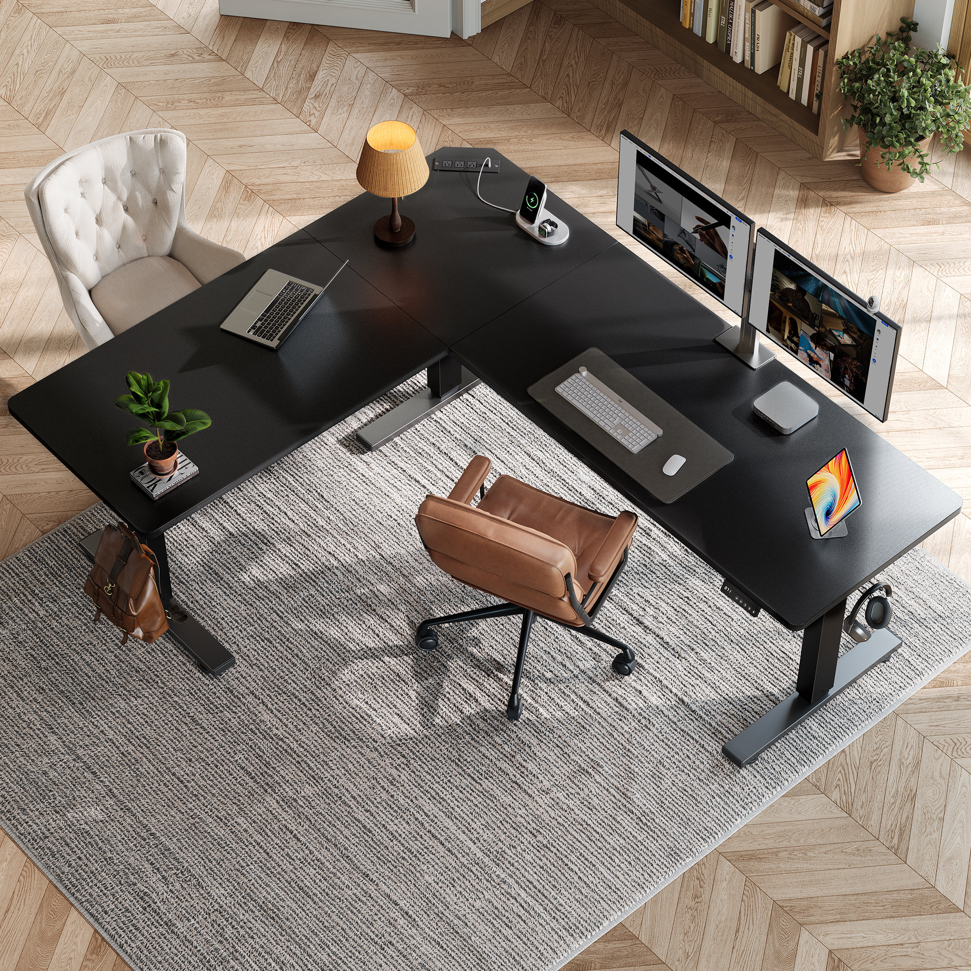 Make your home office so cozy that you won't ever want to leave it! cover photo collage