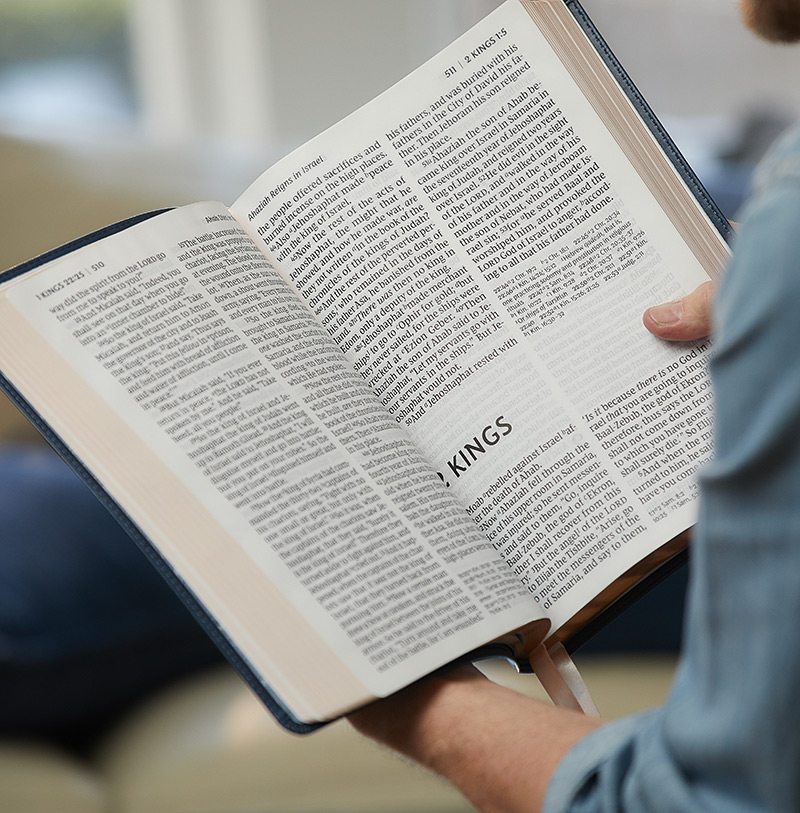 NKJV, End-of-Verse Reference Bible, Personal Size Large Print, Leathersoft, Brown, Red Letter, Comfort Print: Holy Bible, New King James Version - Great for Father's Day Edition cover photo collage