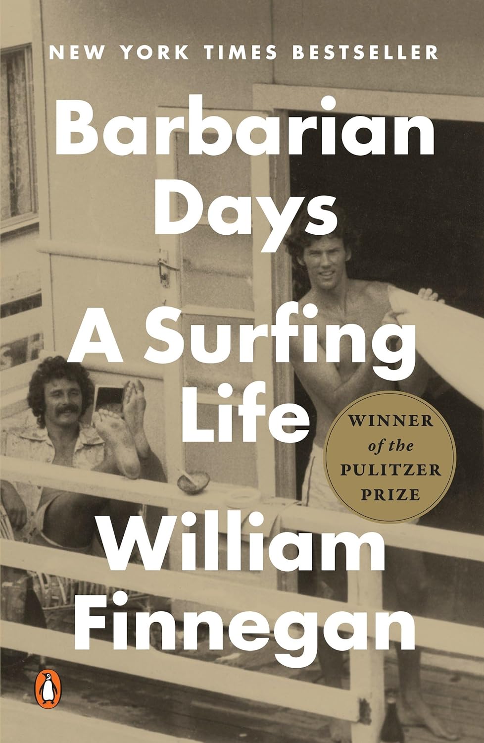 Barbarian Days: A Surfing Life and Other Essential Surf Memoirs cover photo collage