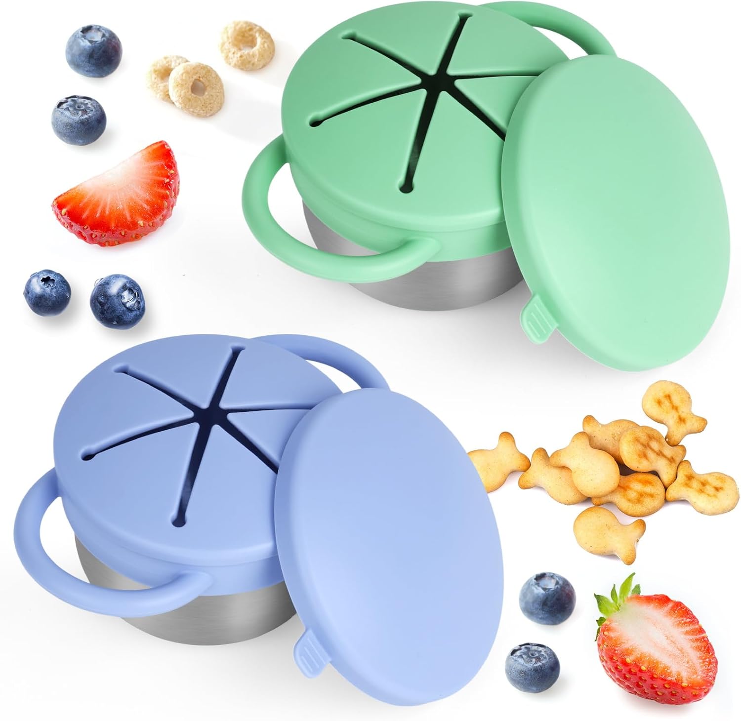 Snacking on the Go -- Toddler Edition cover photo collage
