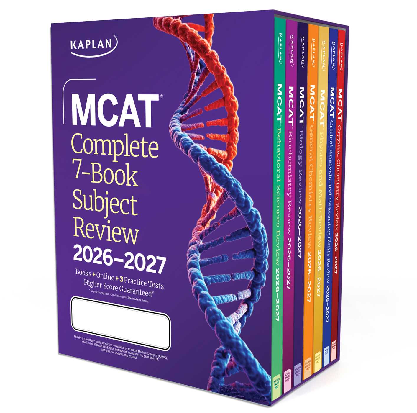 Save & Read - MCAT Complete 7-Book Subject Review 2026-2027, Set Includes Books, Online Prep, 3 Practice Tests (Kaplan Test Prep) intensive prep collection cover photo collage