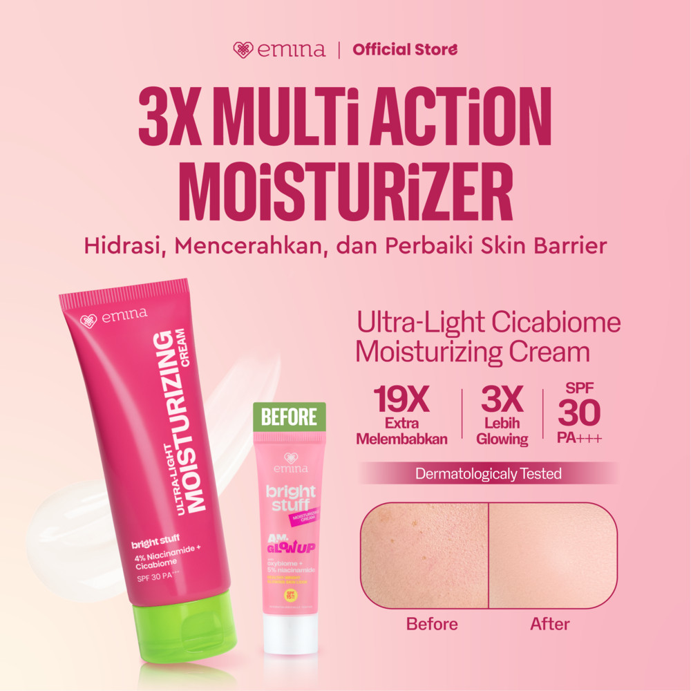 Moisturizer Pencerah Terjangkau di Akhir Bulan cover photo collage