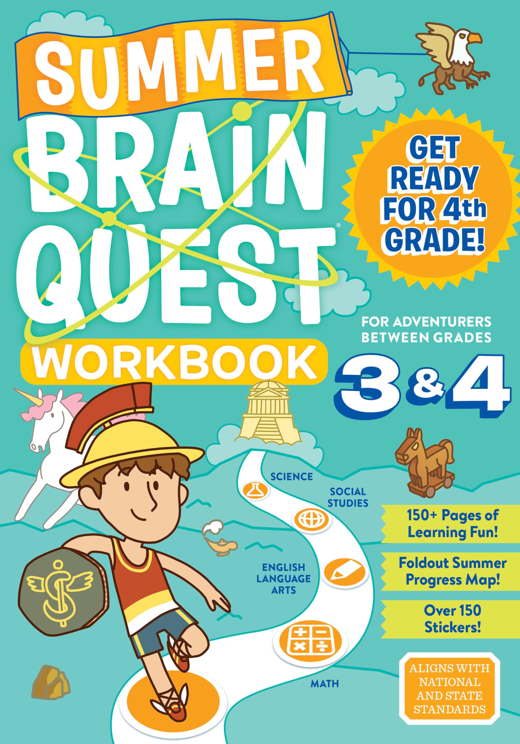 Save & Read - Brain Quest Workbook: 4th Grade Revised Edition enrichment picks for grade 4 cover photo collage